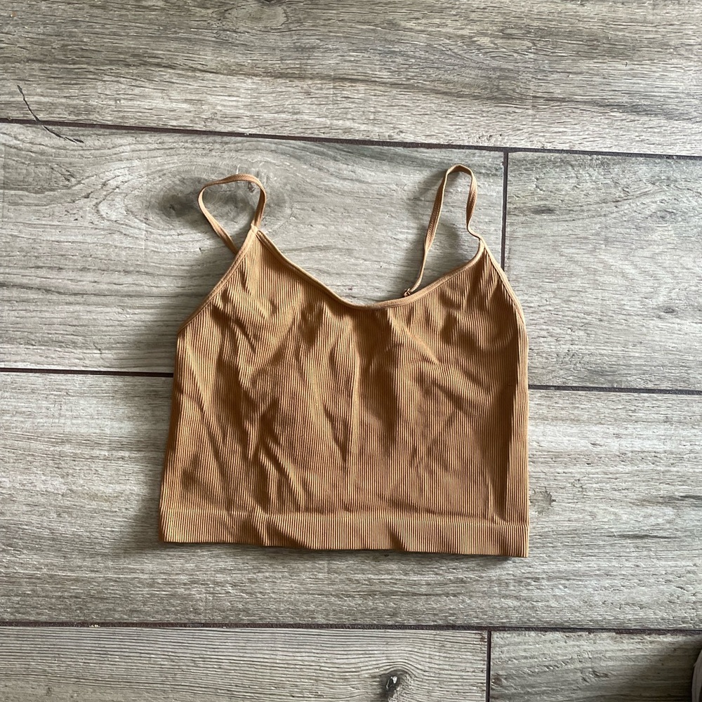 Solid S Cami Tank Top Crop Top